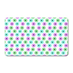 Eye Dots Green Violet Magnet (rectangular) by snowwhitegirl