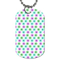 Eye Dots Green Violet Dog Tag (one Side) by snowwhitegirl