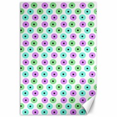 Eye Dots Green Violet Canvas 20  X 30   by snowwhitegirl