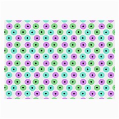 Eye Dots Green Violet Large Glasses Cloth (2-side) by snowwhitegirl