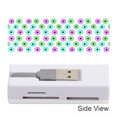 Eye Dots Green Violet Memory Card Reader (stick) by snowwhitegirl