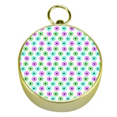 Eye Dots Green Violet Gold Compasses by snowwhitegirl