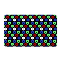 Eye Dots Green Blue Red Magnet (rectangular) by snowwhitegirl