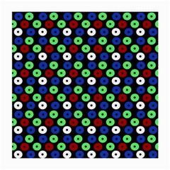 Eye Dots Green Blue Red Medium Glasses Cloth (2-side) by snowwhitegirl