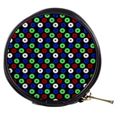 Eye Dots Green Blue Red Mini Makeup Bags by snowwhitegirl