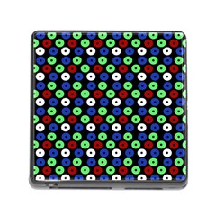 Eye Dots Green Blue Red Memory Card Reader (square 5 Slot) by snowwhitegirl