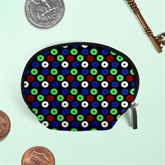 Eye Dots Green Blue Red Accessory Pouch (small) by snowwhitegirl