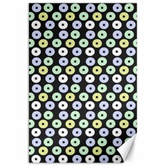 Eye Dots Grey Pastel Canvas 20  X 30   by snowwhitegirl