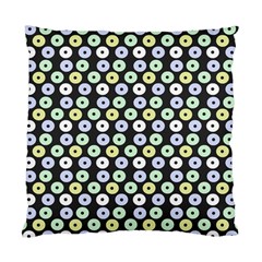 Eye Dots Grey Pastel Standard Cushion Case (two Sides) by snowwhitegirl