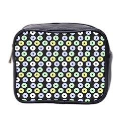 Eye Dots Grey Pastel Mini Toiletries Bag (two Sides) by snowwhitegirl