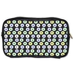 Eye Dots Grey Pastel Toiletries Bag (one Side) by snowwhitegirl