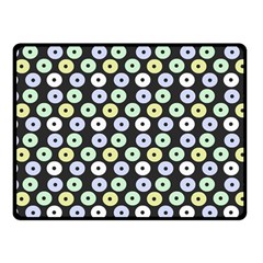 Eye Dots Grey Pastel Fleece Blanket (small) by snowwhitegirl