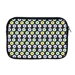 Eye Dots Grey Pastel Apple Macbook Pro 17  Zipper Case by snowwhitegirl