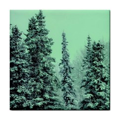 Winter Trees Tile Coasters by snowwhitegirl