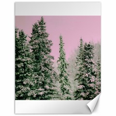 Winter Trees Pink Canvas 12  X 16   by snowwhitegirl