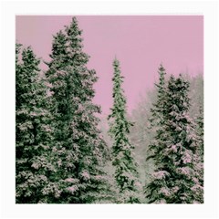 Winter Trees Pink Medium Glasses Cloth by snowwhitegirl