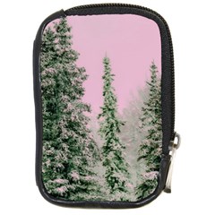 Winter Trees Pink Compact Camera Leather Case by snowwhitegirl