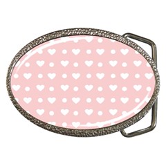 Hearts Dots Pink Belt Buckles by snowwhitegirl