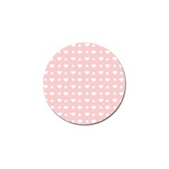 Hearts Dots Pink Golf Ball Marker (10 Pack) by snowwhitegirl