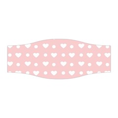 Hearts Dots Pink Stretchable Headband by snowwhitegirl