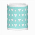 Hearts Dots Blue Morph Mugs Center