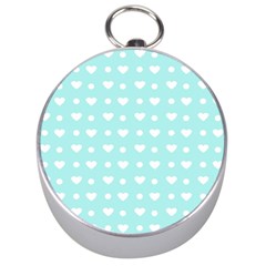 Hearts Dots Blue Silver Compasses by snowwhitegirl