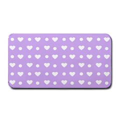 Hearts Dots Purple Medium Bar Mats by snowwhitegirl