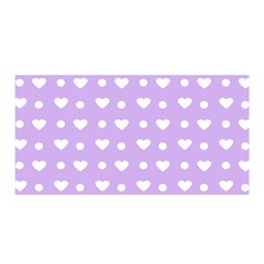 Hearts Dots Purple Satin Wrap by snowwhitegirl