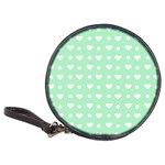 Hearts Dots Green Classic 20-CD Wallets Front