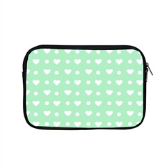 Hearts Dots Green Apple Macbook Pro 15  Zipper Case by snowwhitegirl