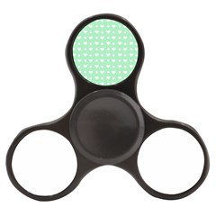 Hearts Dots Green Finger Spinner