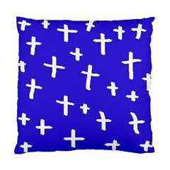 Blue White Cross Standard Cushion Case (one Side)