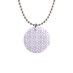 Hearts And Star Dot White Button Necklaces by snowwhitegirl