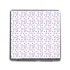 Hearts And Star Dot White Memory Card Reader (square 5 Slot) by snowwhitegirl