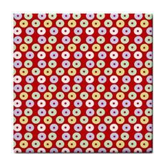 Eye Dots Red Pastel Tile Coasters by snowwhitegirl