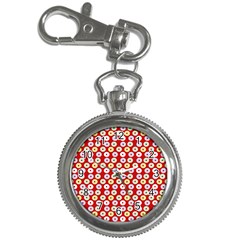 Eye Dots Red Pastel Key Chain Watches by snowwhitegirl