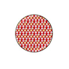 Eye Dots Red Pastel Hat Clip Ball Marker (10 Pack) by snowwhitegirl