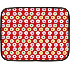 Eye Dots Red Pastel Double Sided Fleece Blanket (mini)  by snowwhitegirl