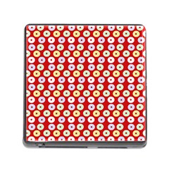 Eye Dots Red Pastel Memory Card Reader (square 5 Slot) by snowwhitegirl