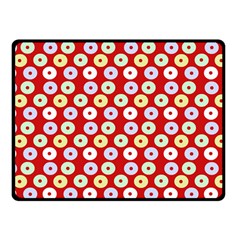 Eye Dots Red Pastel Fleece Blanket (small) by snowwhitegirl