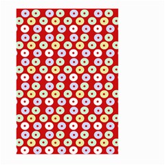 Eye Dots Red Pastel Large Garden Flag (two Sides) by snowwhitegirl