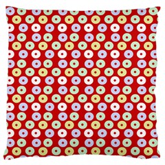 Eye Dots Red Pastel Standard Flano Cushion Case (one Side) by snowwhitegirl