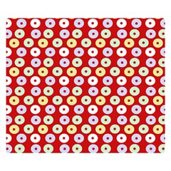 Eye Dots Red Pastel Double Sided Flano Blanket (small)  by snowwhitegirl