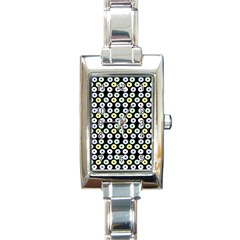 Eye Dots Black Pastel Rectangle Italian Charm Watch by snowwhitegirl