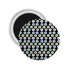 Eye Dots Black Pastel 2 25  Magnets by snowwhitegirl