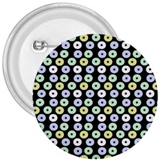 Eye Dots Black Pastel 3  Buttons by snowwhitegirl