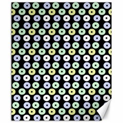 Eye Dots Black Pastel Canvas 20  X 24   by snowwhitegirl