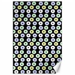 Eye Dots Black Pastel Canvas 20  X 30   by snowwhitegirl