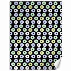 Eye Dots Black Pastel Canvas 36  X 48   by snowwhitegirl