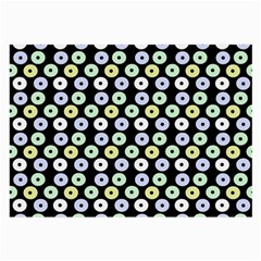 Eye Dots Black Pastel Large Glasses Cloth by snowwhitegirl